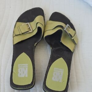 KB Black and Yellow/Lime Sandals